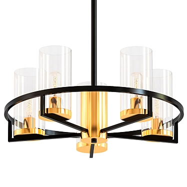 Kavo Pendant Chandelier: Elegant Illumination for Every Space 3D model image 1 