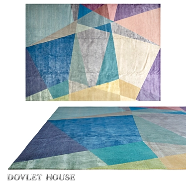 Luxurious Silk and Wool Carpet - DOVLET HOUSE (Art 16079) 3D model image 1 