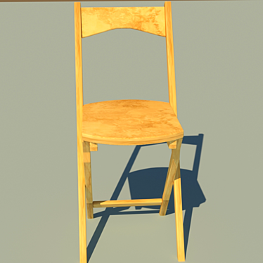 Wooden Chair 3D model image 1 