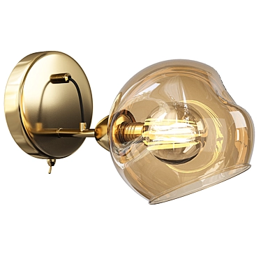 Elegant Lumion Amber Sconce 3D model image 1 