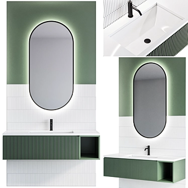 Elegant Gessi Faucet for Bathroom 3D model image 1 