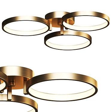Stylish LED Ceiling Light 3D model image 1 