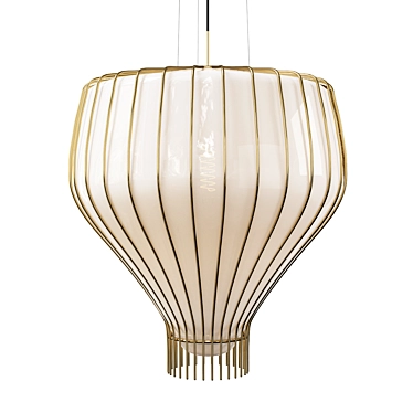 Modern Elegant Fabbian Saya Chandelier 3D model image 1 