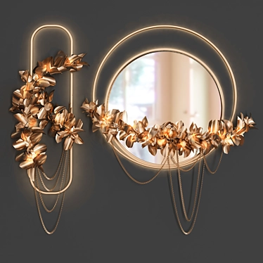 Modern Wall Light Set - Vray & Corona Compatible 3D model image 1 