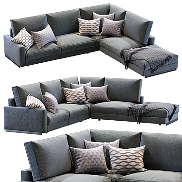 Arflex Rendezvous Sofa: Contemporary Elegance in Every Detail 3D model image 1 