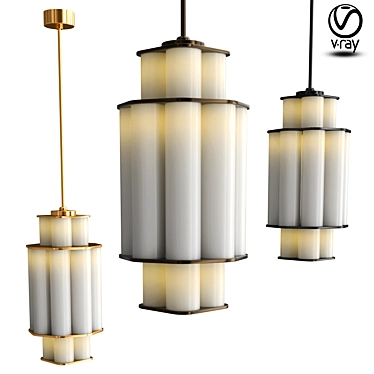 Bauer Chandelier: Elegant Illumination at its Finest 3D model image 1 