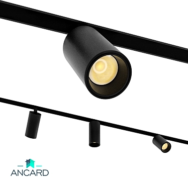 Magnetic Swivel Accent Lamp: Ancard Illuminates with Style 3D model image 1 