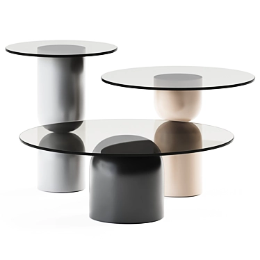 Modern Minimalist Coffee Tables 3D model image 1 