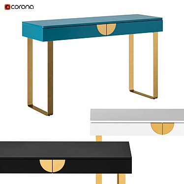 Sleek Glinda Console Table 3D model image 1 