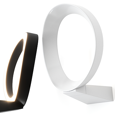 Sleek Wall Lamp - Led O by Martinelli Luce 3D model image 1 