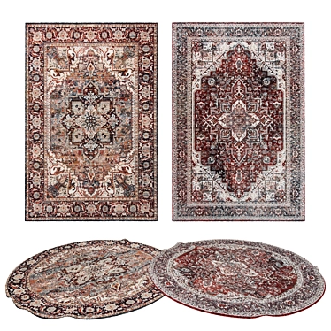 Versatile Set of 8 Rugs for Stunning 3D Renders 3D model image 1 