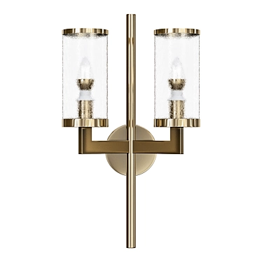 K&W Liaison Double Arm Sconce 3D model image 1 