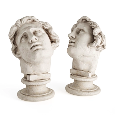 Majestic Alexander Marble Head 3D model image 1 