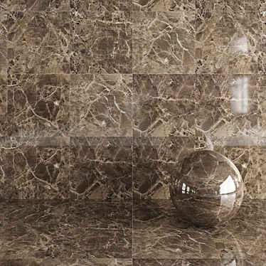 Emperador Brown 80x80: High-Definition Textures for Wall & Floor 3D model image 1 