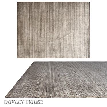 DOVLET HOUSE Art 16187: Wool & Art Silk Carpet 3D model image 1 