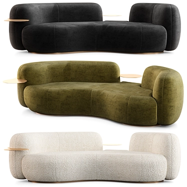 Elevate Your Space: Secolo Tateyama Sofa 3D model image 1 