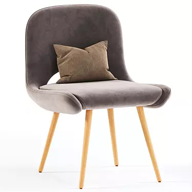 Elegant Bliss Chair: Modern Design 3D model image 1 