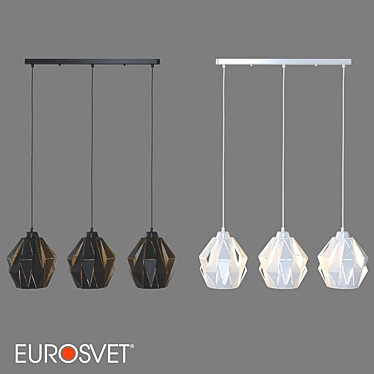 OM Pendant Lamp Eurosvet 50137/3 Moire - Sleek and Modern Lighting 3D model image 1 