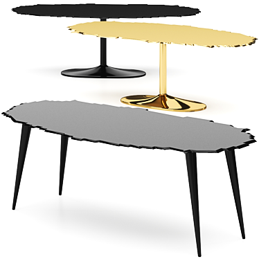 Contemporary Egeo Table: Sleek Design 3D model image 1 