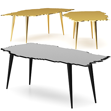 Egeo Modern Designer Table 3D model image 1 