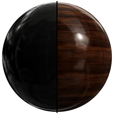 Seamless Wood Texture: High Gloss Finish | 4K 3D model image 1 