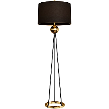 Elegant Kayden Floor Lamp 3D model image 1 