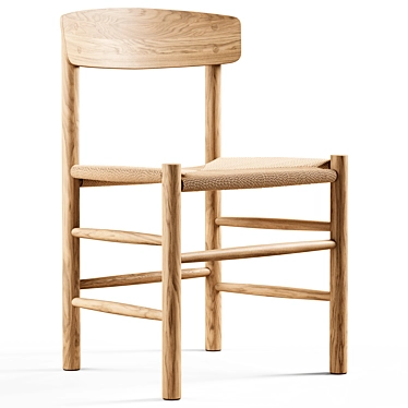 Fredericia J39 Mogensen Chair: Stylish and Functional 3D model image 1 