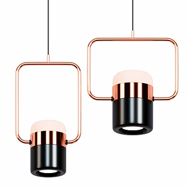 Sleek Scandinavian Pendant Lamp 3D model image 1 