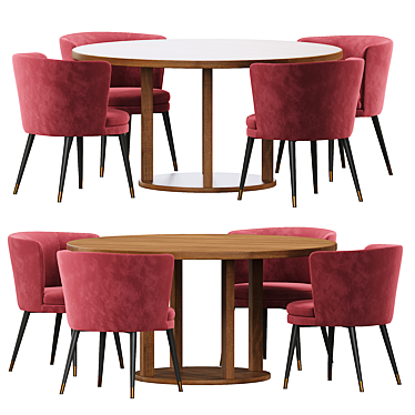 Elegant Eichholtz Grenada Dining Table 3D model image 1 