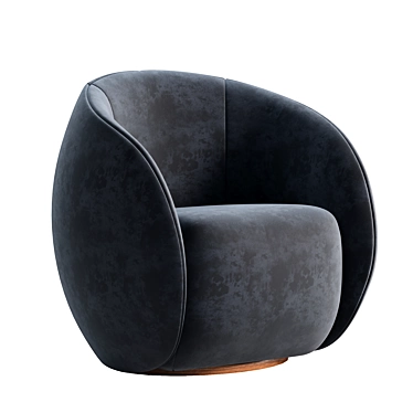 Title: Elegant DOT Armchair - Superior Comfort & Style 3D model image 1 