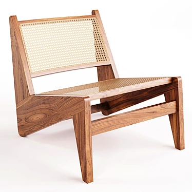Elegant Kangaroo Lounge Chair 3D model image 1 