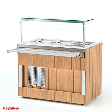 RC1 Capital Refrigerated Counter (100) 3D model image 1 