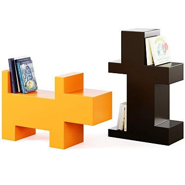 Dogbox: Children's Shelf-Seat by GAEAforms 3D model image 1 