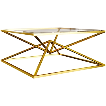 EICHHOLTZ Connor Coffee Table 100x100cm 3D model image 1 