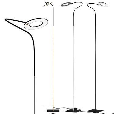 Elegant Giulietta LED Floor Lamp 3D model image 1 