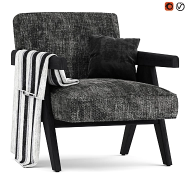 Eichholtz Greta Armchair: Stylish and Compact 3D model image 1 