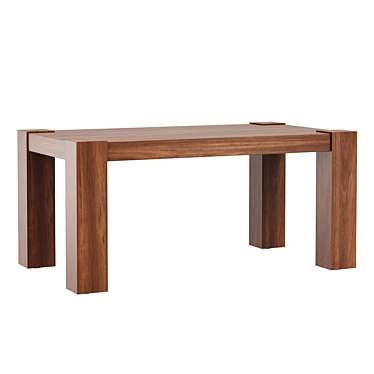 Sobro Walnut Dining Table 3D model image 1 