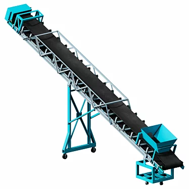 Concrete Batching Plant Vibrating Screen 3D model image 1 