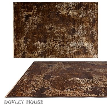 Deluxe Illusion Silk & Wool Carpet 3D model image 1 
