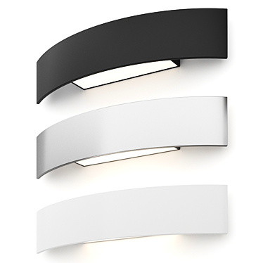 Minimalist Riga Wall Light 3D model image 1 