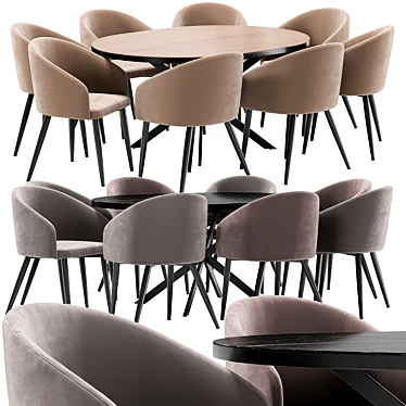 La fontain dining chair and Astra table