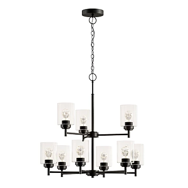 Kichler Winslow: Elegant 9-Light Chandelier 3D model image 1 