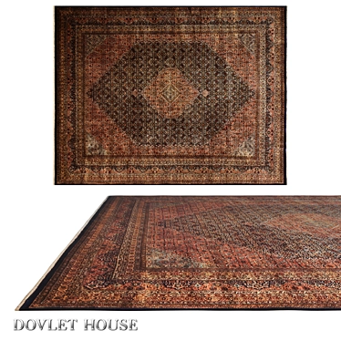 Title: Luxury Wool Rug - DOVLET HOUSE (Art 16143) 3D model image 1 