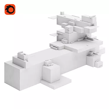 Suprematist Architecton Sculpture 3D model image 1 