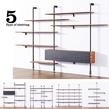 Multifunctional Italian Shelving: Cattelan Italia AIRPORT 3D model image 1 