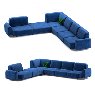 Modern Arcolor Sofa: AR07 3D model image 1 