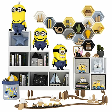 Multifunctional Toy Furniture Set 3D model image 1 