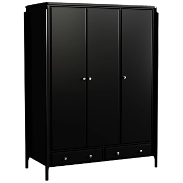 Le Visage 3-Drawer Wardrobe | Convenient and Stylish 3D model image 1 