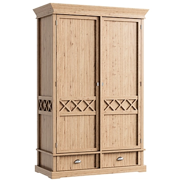 Coventry Double Door Wardrobe 3D model image 1 