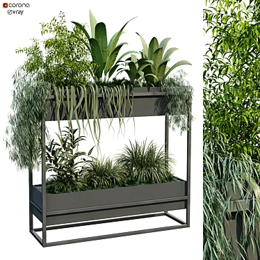 Minimalist Greenery Box Set 3D model image 1 